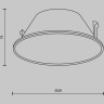 Декоративная рамка-отражатель MAYTONI WISE Ring057-7-GF