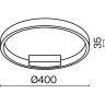 Потолочный светильник MAYTONI RIM MOD058CL-L25BSK
