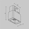 Трековый светильник MAYTONI POINTS S TR100-2-2W3K-S-B